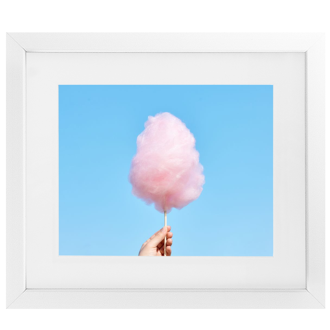 Pink Blue and You Framed Print