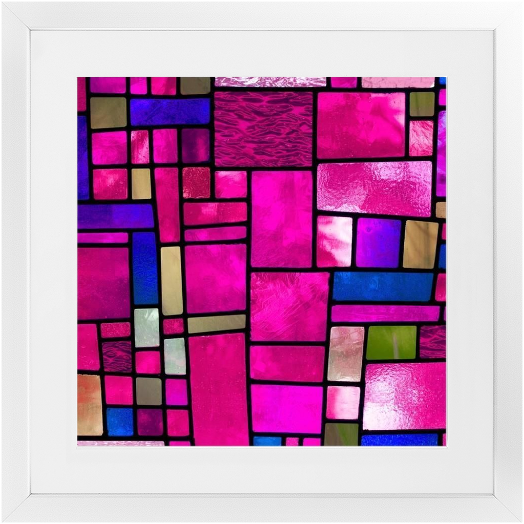 Stained in Pink Framed Print