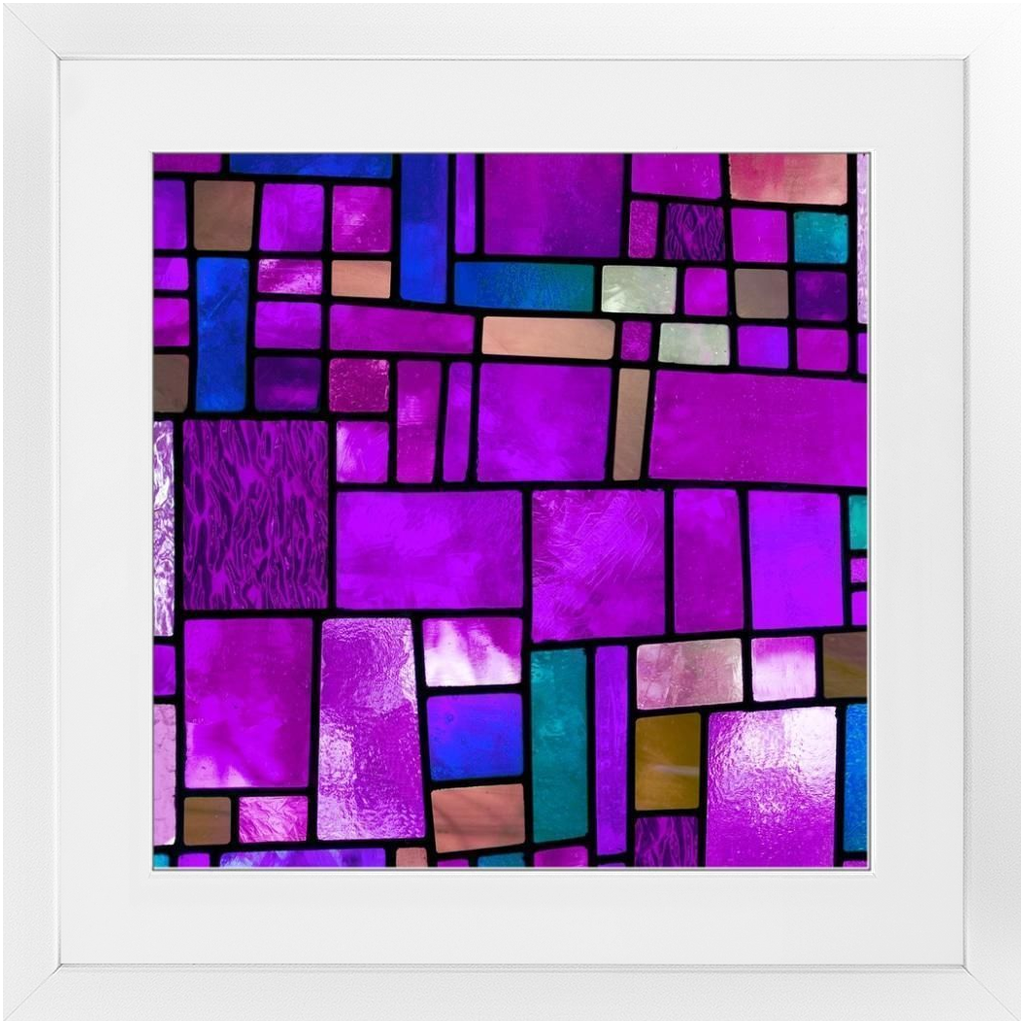 Stained in Purple Framed Print