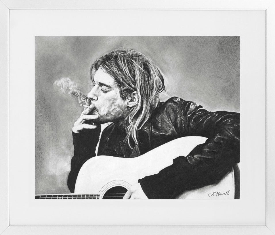 Kurt Cobain Framed Print - ArtSugar