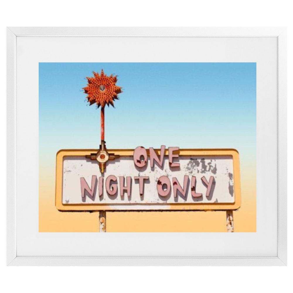 One Night Only Framed Print