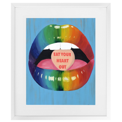 Eat Your Heart Out Framed Print