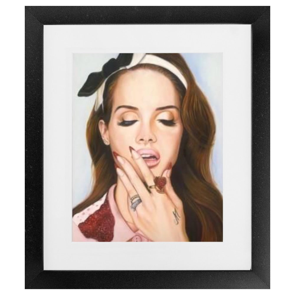 Lana Del Rey Framed Print - ArtSugar