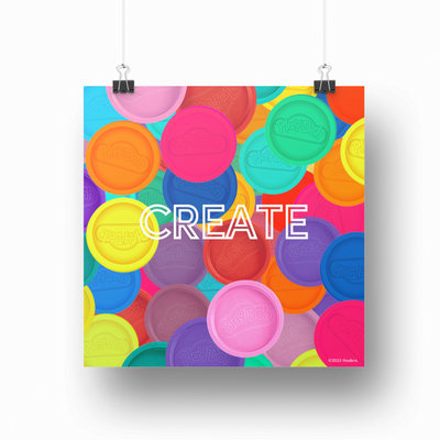 Create Play-Doh Caps Poster