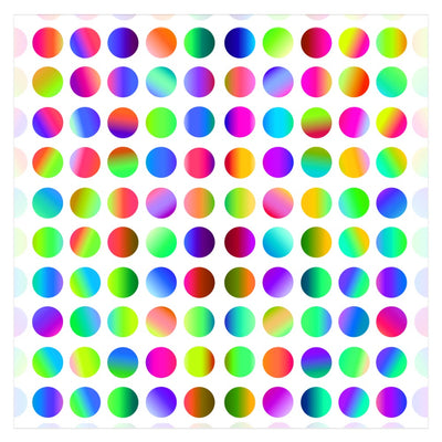 Colorful Ombre Dots Poster