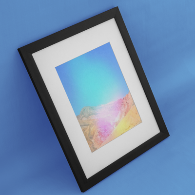 Death Valley (Rainbow 1) Framed Print