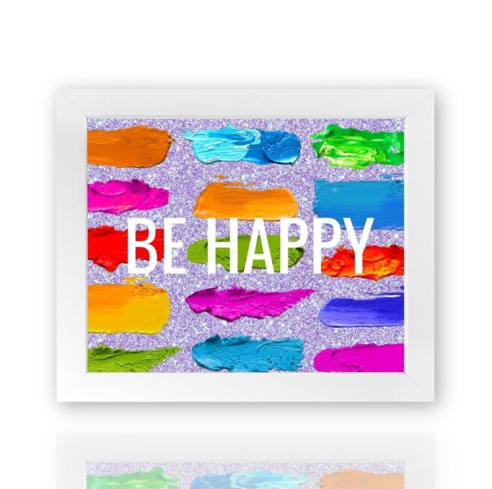 Be Happy - Framed Print