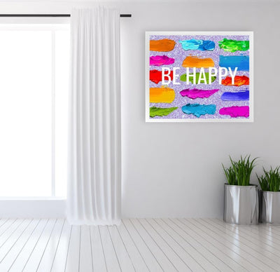 Be Happy - Framed Print