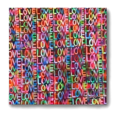 Electric Love Canvas Wall Art