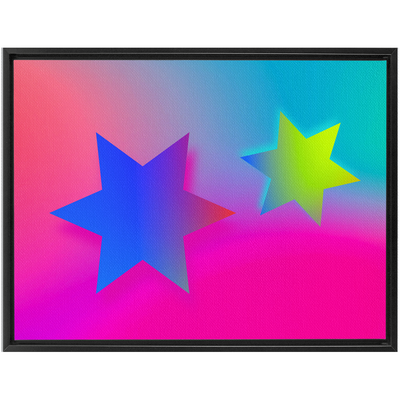 Star Gradient (30x40 inch) Framed Wall Art