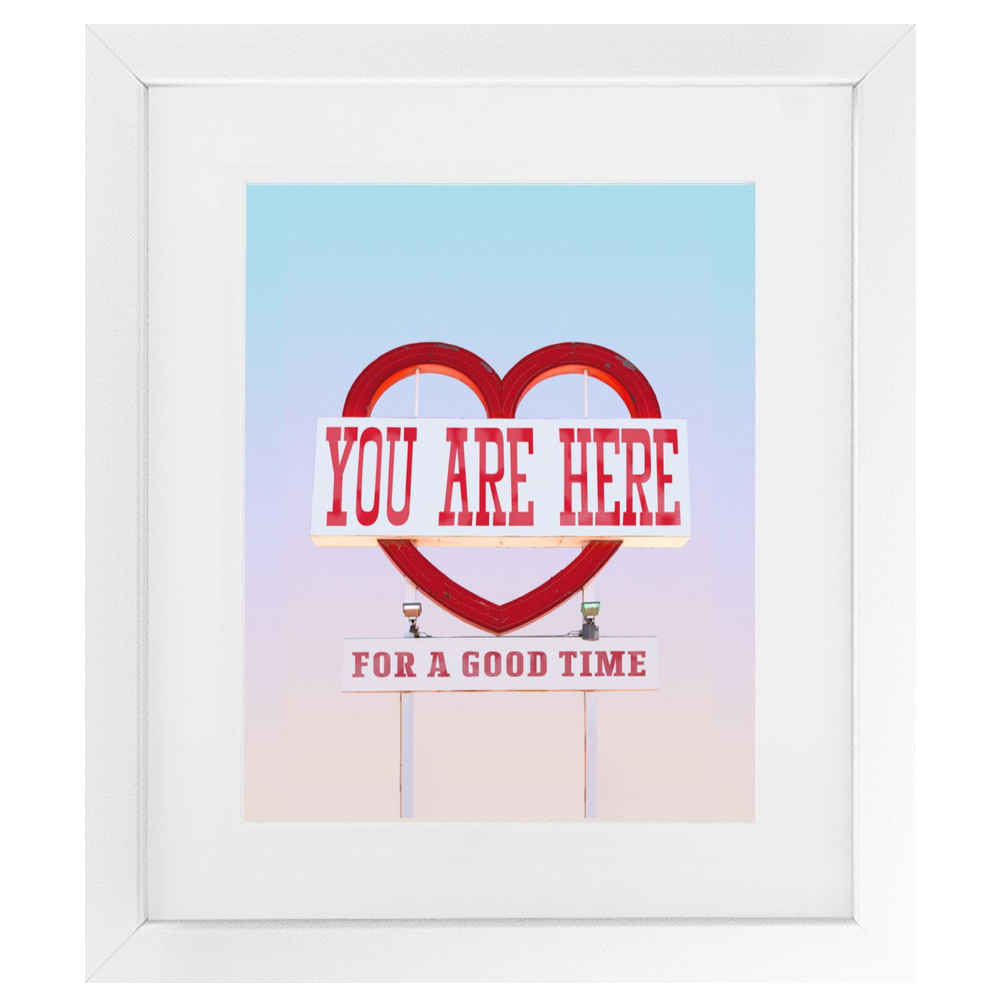 You Are Here Framed Print
