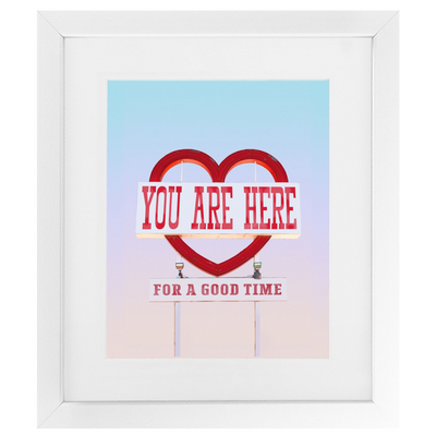 You Are Here Framed Print
