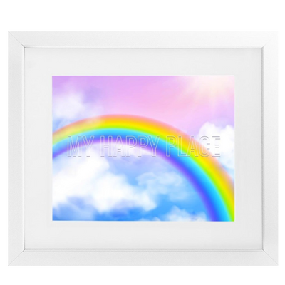 Follow The Rainbow Framed Print