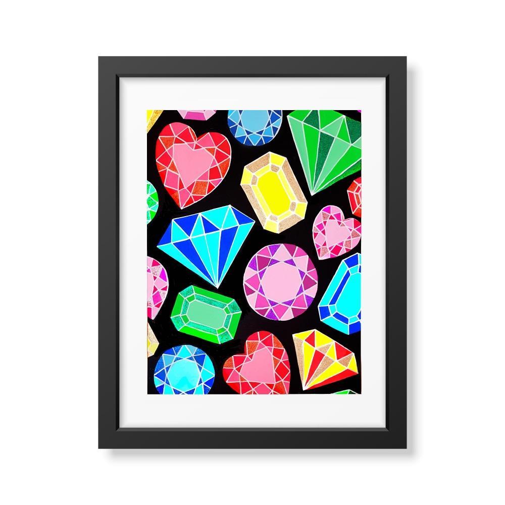 Gems Framed Print - ArtSugar