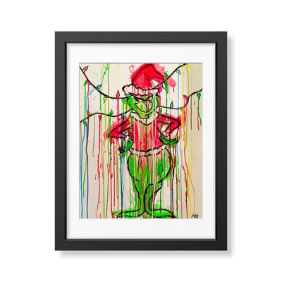 Grinch Framed Print - ArtSugar