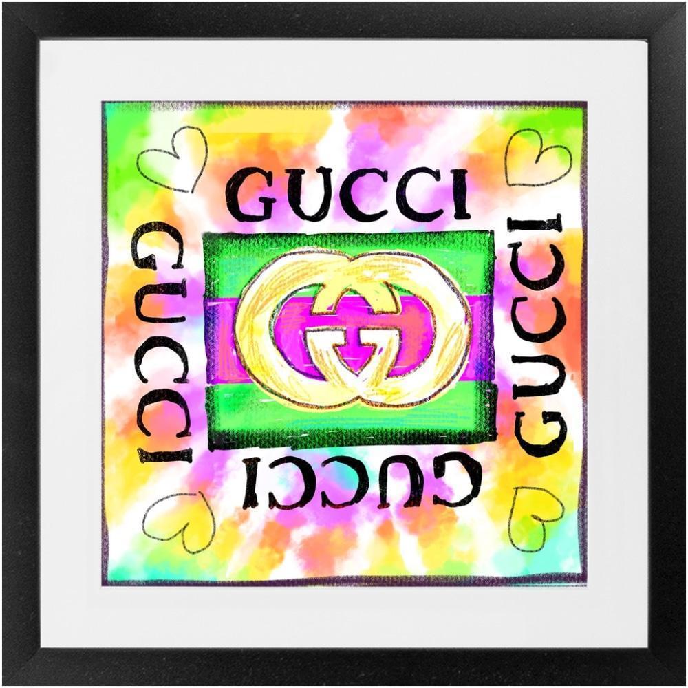 Gucci Tie-Dye Framed Print