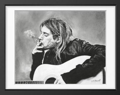 Kurt Cobain Framed Print - ArtSugar
