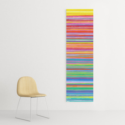 72 Inch Stripes Acrylic Wall Art