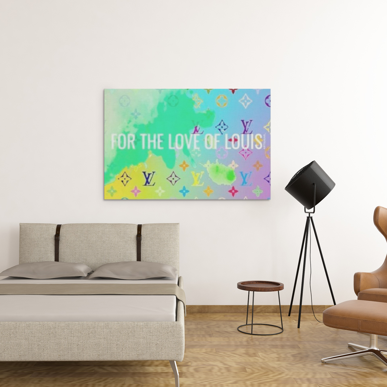 For The Love of Louis Canvas Wall Art