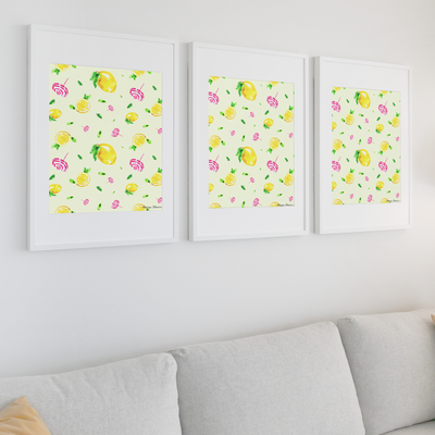 Capri Lemon Shower Framed Print