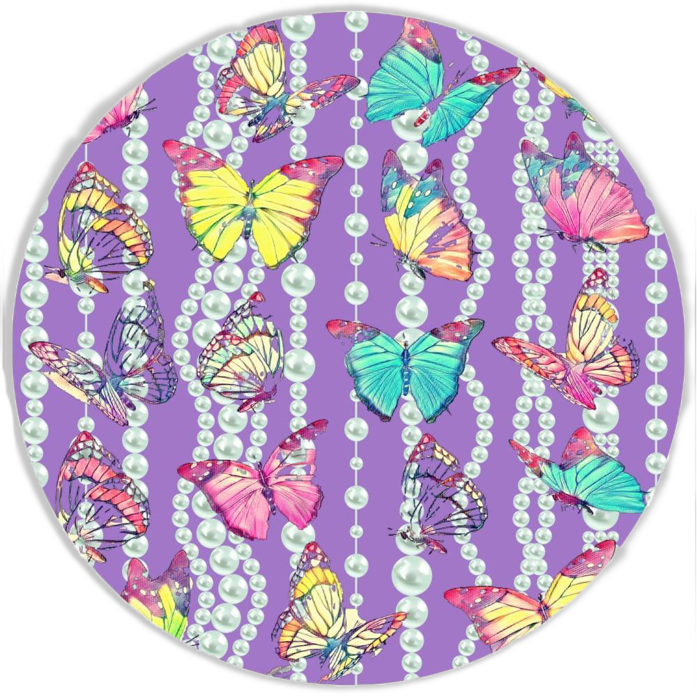Pearly Butterfly | Acrylic Mountable Round