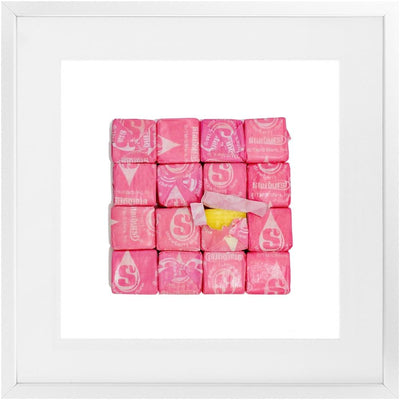 Sconset Cottage / Bubble Gum Pink - Framed Print