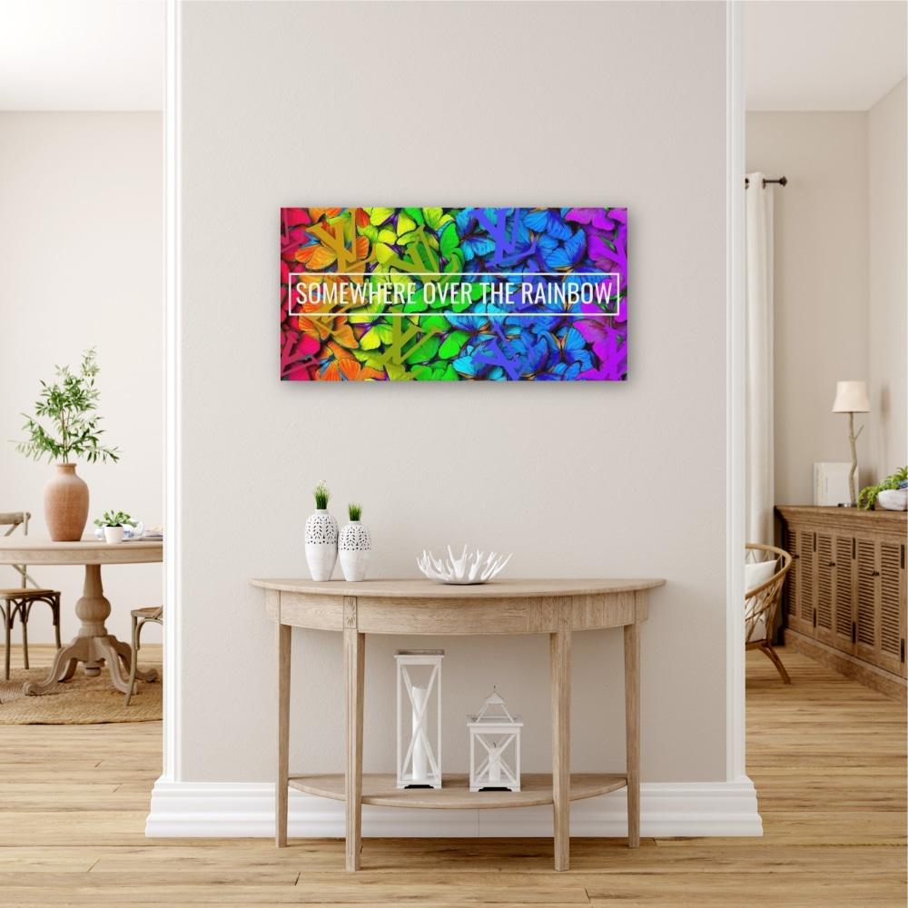 Somewhere Over The Rainbow Butterfly LV - Canvas