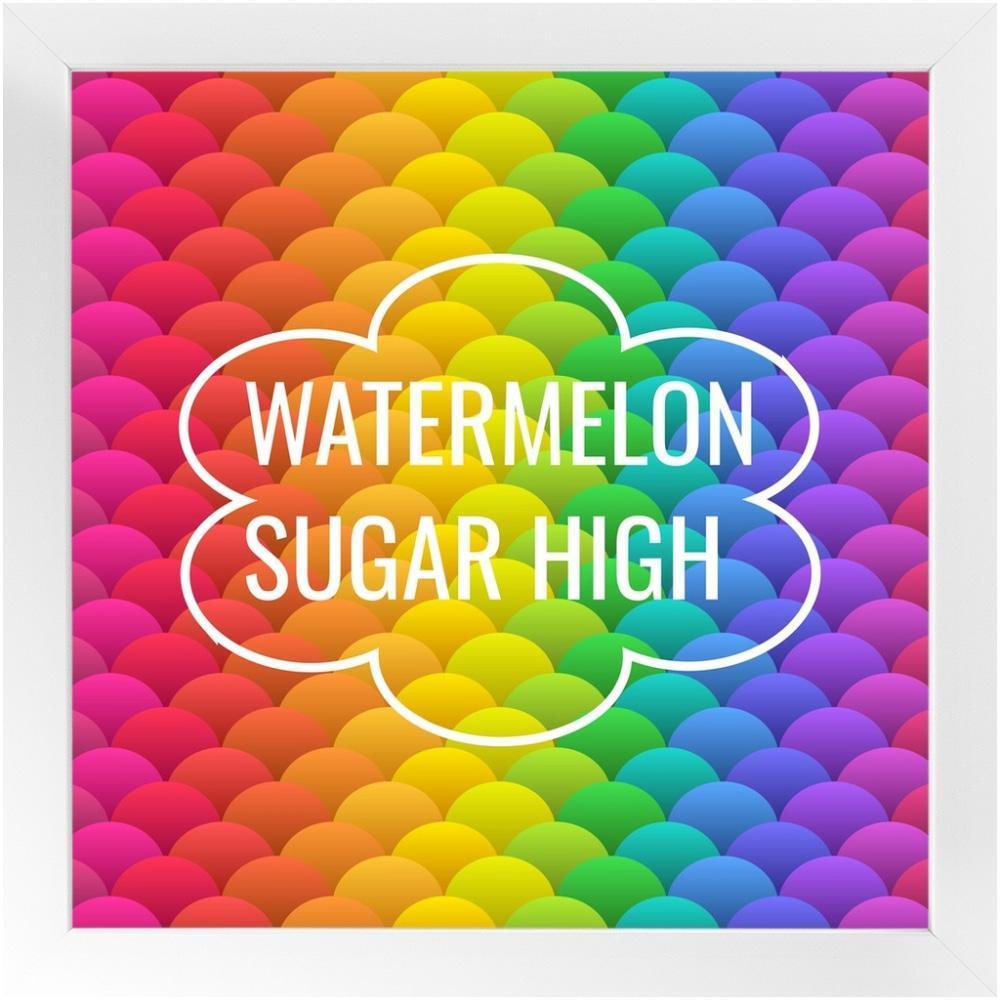 Watermelon Sugar High - 12x12 inch / White - Framed Print