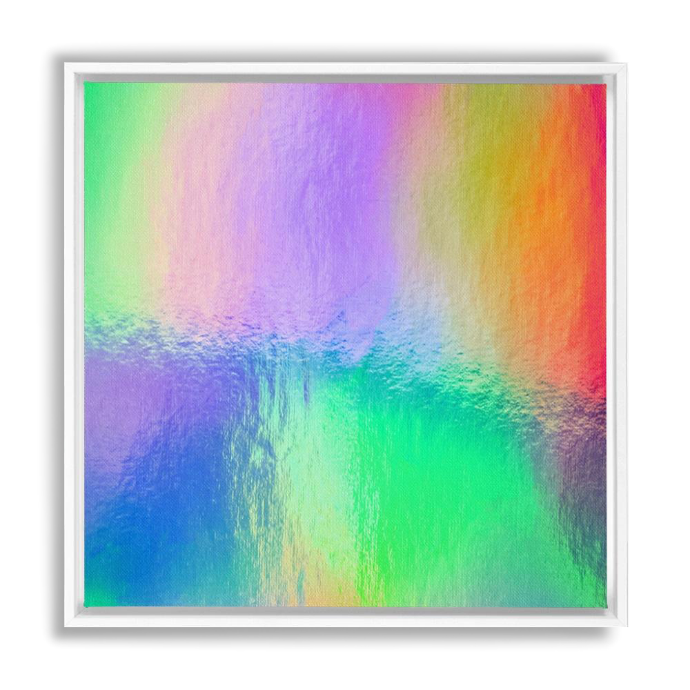 Watery Rainbow Drop Framed Wall Art